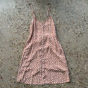 aerie button front dress